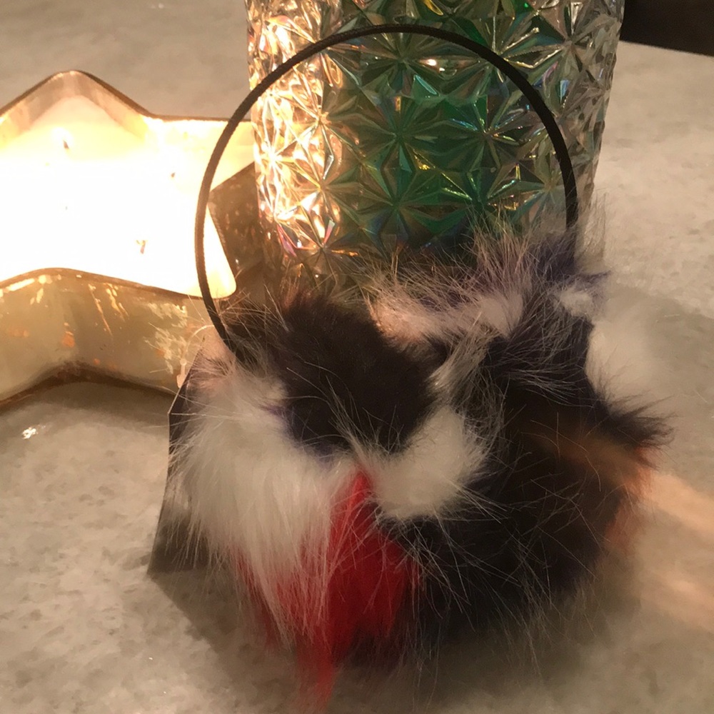 Multi colored faux fur earmuffs